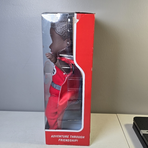 Black Boy Doll Wonder Crew Super Hero With Matching Cape and Mask James 15" NEW - Picture 4 of 10